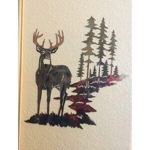 New Metal Deer Wall Art Forest Deer Wall Decor Metal Tree Wall Art Metal Decor